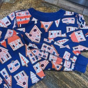 Hanna Andersson Blue and Red Kids Pajama Set